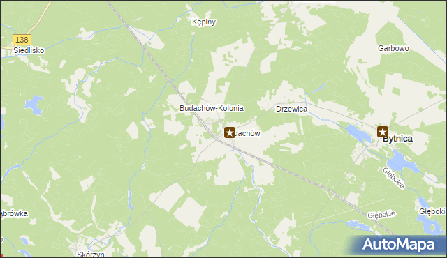 mapa Budachów, Budachów na mapie Targeo