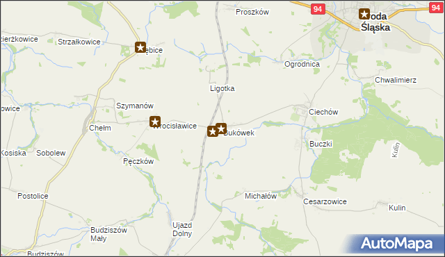 mapa Bukówek, Bukówek na mapie Targeo