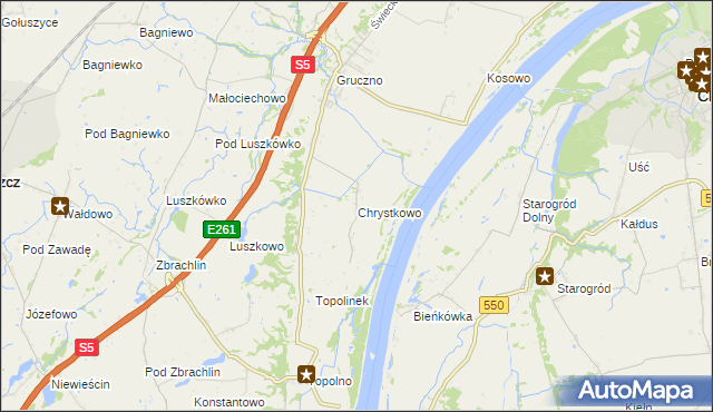 mapa Chrystkowo, Chrystkowo na mapie Targeo