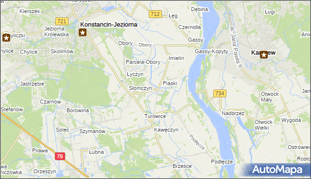 mapa Cieciszew, Cieciszew na mapie Targeo