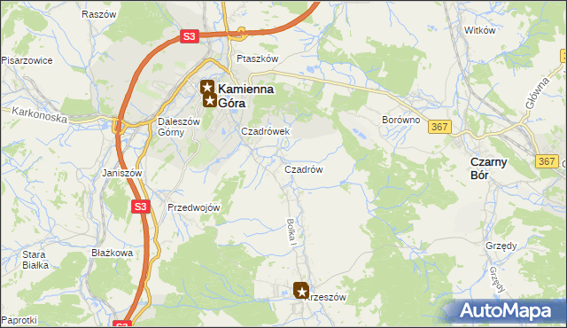mapa Czadrów, Czadrów na mapie Targeo