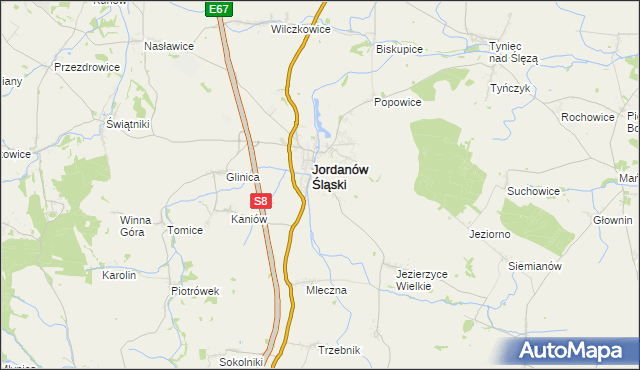 mapa Dankowice gmina Jordanów Śląski, Dankowice gmina Jordanów Śląski na mapie Targeo