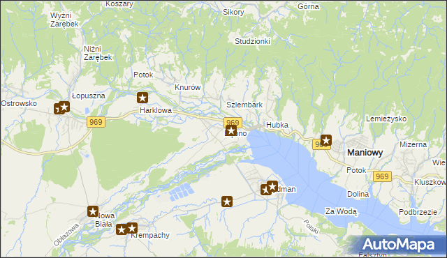 mapa Dębno gmina Nowy Targ, Dębno gmina Nowy Targ na mapie Targeo