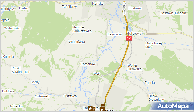 mapa Dworzyska gmina Izbica, Dworzyska gmina Izbica na mapie Targeo