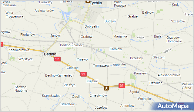 mapa Franciszków Nowy, Franciszków Nowy na mapie Targeo
