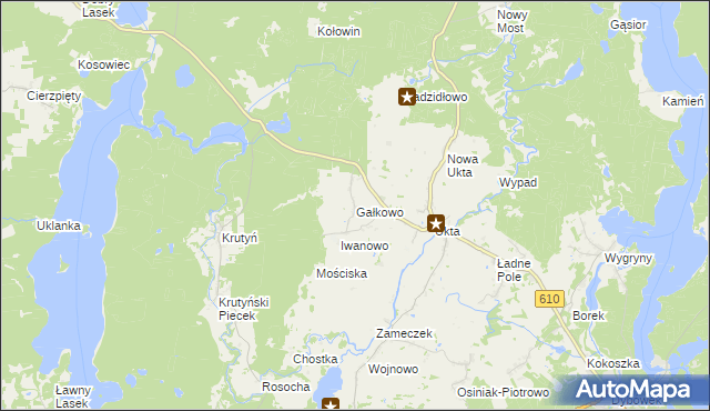 mapa Gałkowo, Gałkowo na mapie Targeo