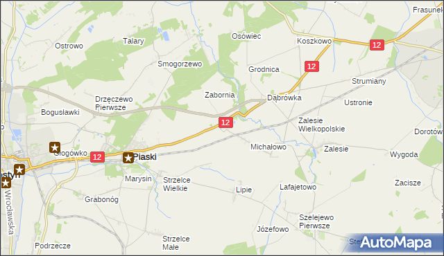 mapa Godurowo, Godurowo na mapie Targeo