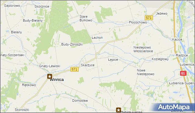 mapa Golądkowo, Golądkowo na mapie Targeo