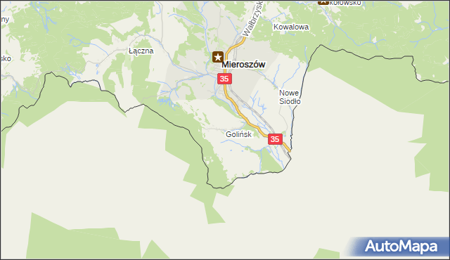 mapa Golińsk, Golińsk na mapie Targeo