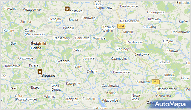 mapa Gorzków gmina Wieliczka, Gorzków gmina Wieliczka na mapie Targeo