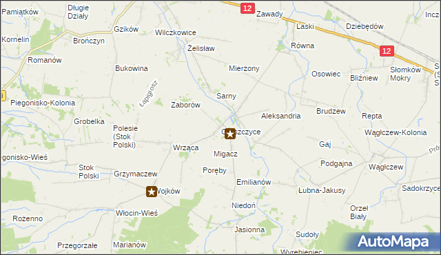 mapa Gruszczyce, Gruszczyce na mapie Targeo