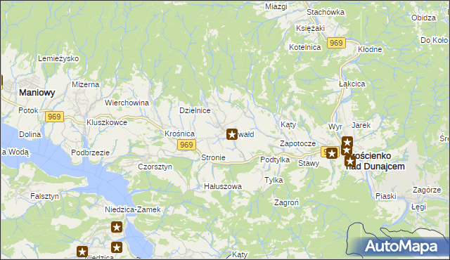 mapa Grywałd, Grywałd na mapie Targeo