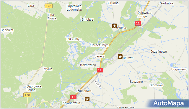 mapa Jaracz, Jaracz na mapie Targeo