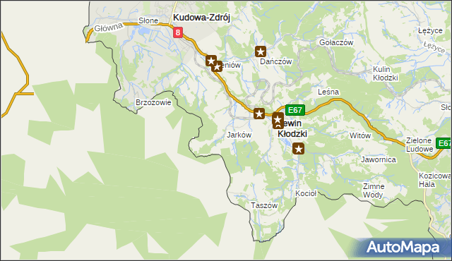 mapa Jarków, Jarków na mapie Targeo