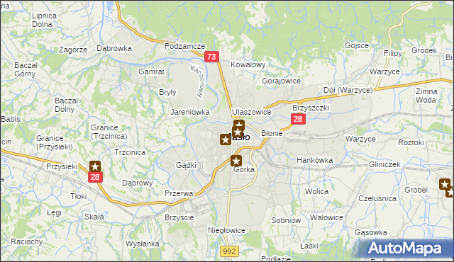 mapa Jasła, Jasło na mapie Targeo
