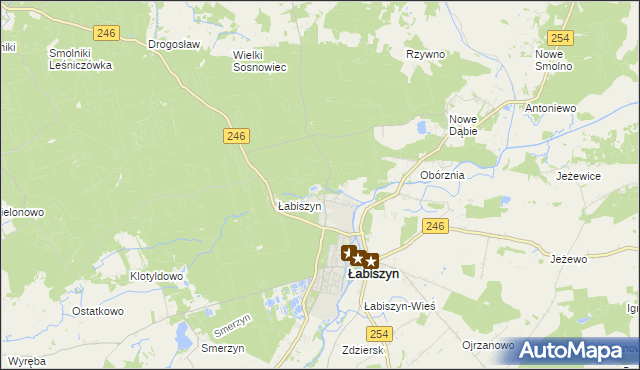 mapa Kąpie, Kąpie na mapie Targeo