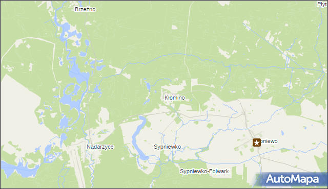 mapa Kłomino, Kłomino na mapie Targeo