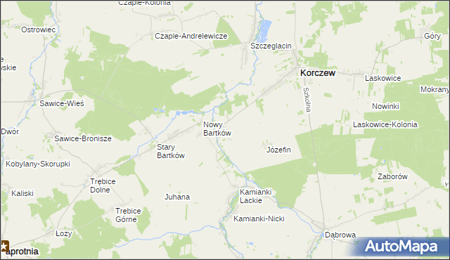 mapa Knychówek, Knychówek na mapie Targeo