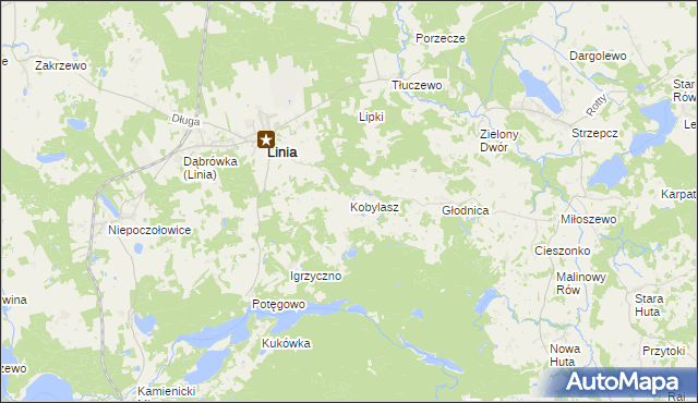 mapa Kobylasz, Kobylasz na mapie Targeo