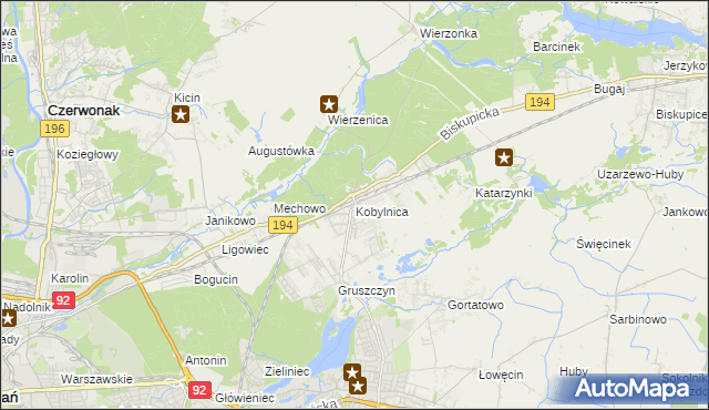 mapa Kobylnica gmina Swarzędz, Kobylnica gmina Swarzędz na mapie Targeo