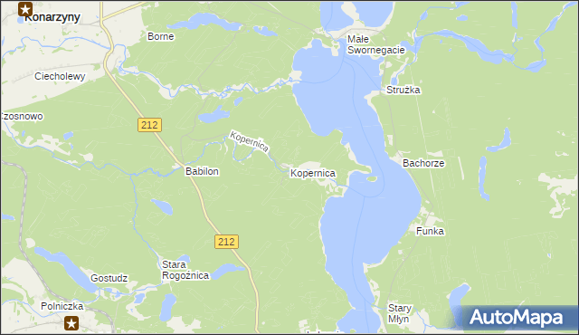 mapa Kopernica, Kopernica na mapie Targeo