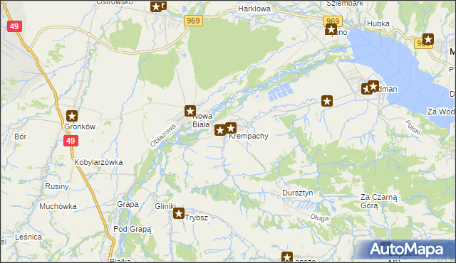 mapa Krempachy, Krempachy na mapie Targeo