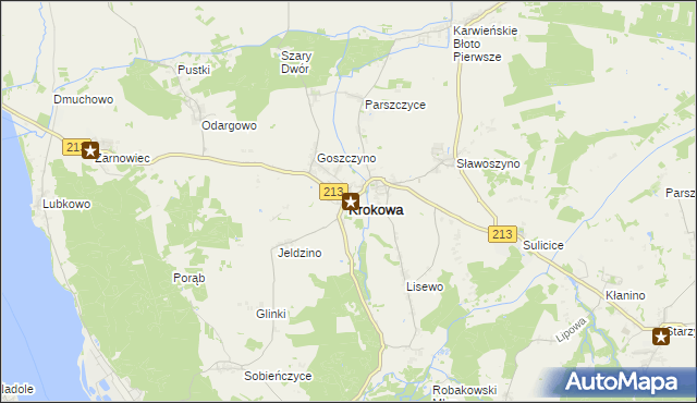 mapa Krokowa, Krokowa na mapie Targeo