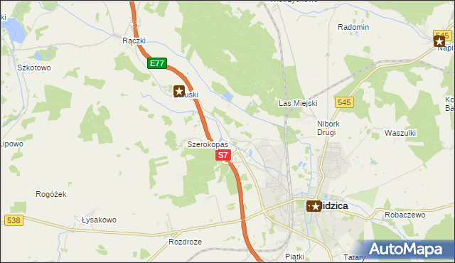 mapa Litwinki gmina Nidzica, Litwinki gmina Nidzica na mapie Targeo