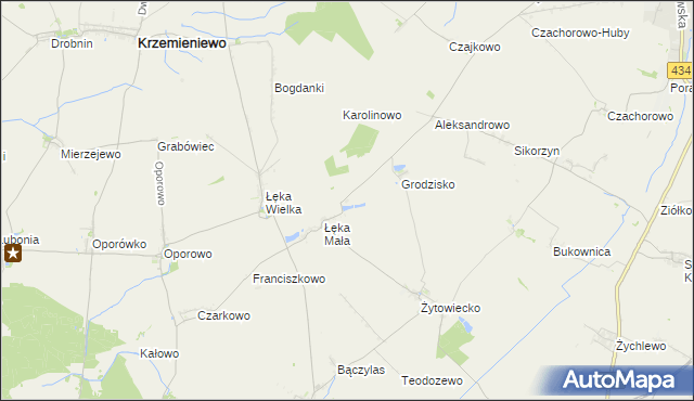 mapa Maciejewo gmina Poniec, Maciejewo gmina Poniec na mapie Targeo