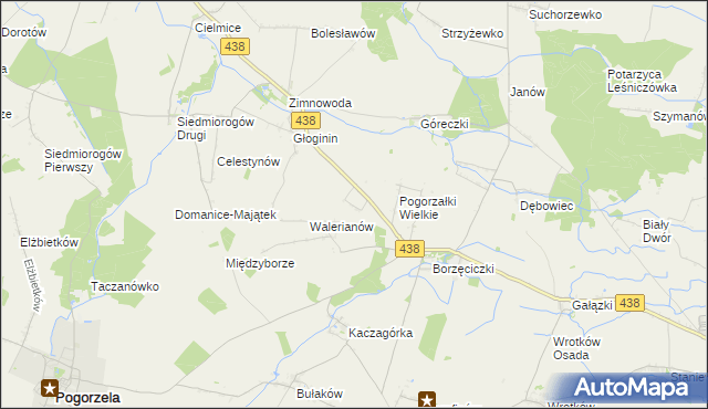 mapa Maksymilianów gmina Borek Wielkopolski, Maksymilianów gmina Borek Wielkopolski na mapie Targeo