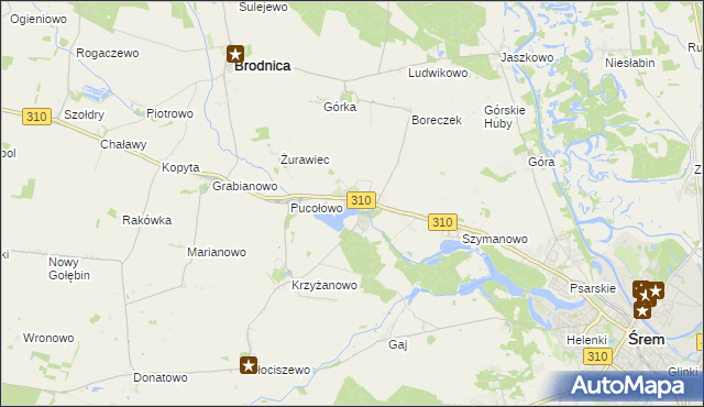 mapa Manieczki, Manieczki na mapie Targeo