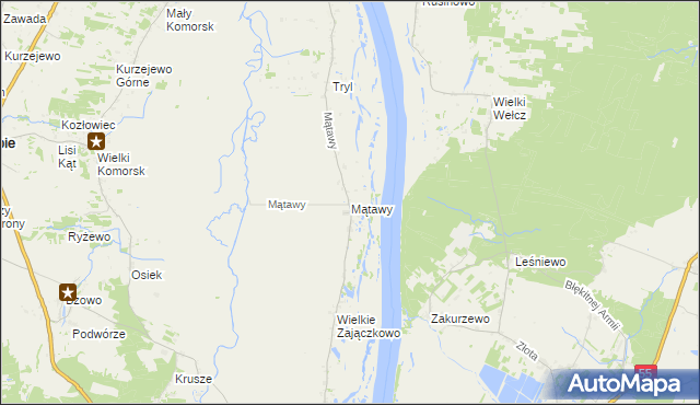 mapa Mątawy, Mątawy na mapie Targeo