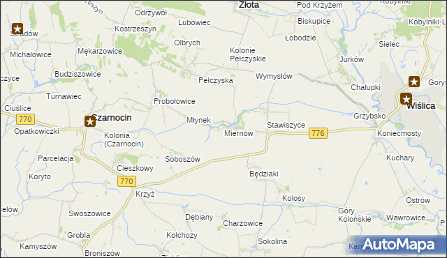 mapa Miernów, Miernów na mapie Targeo