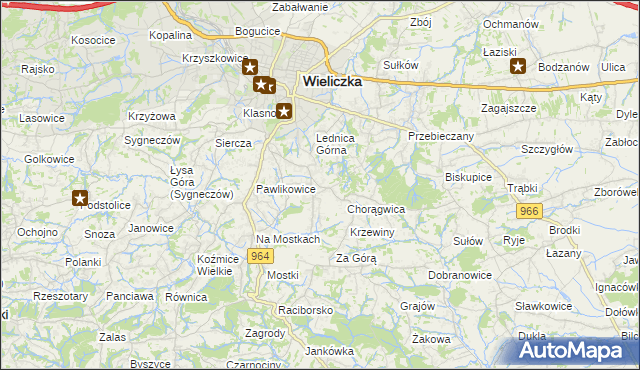 mapa Mietniów, Mietniów na mapie Targeo