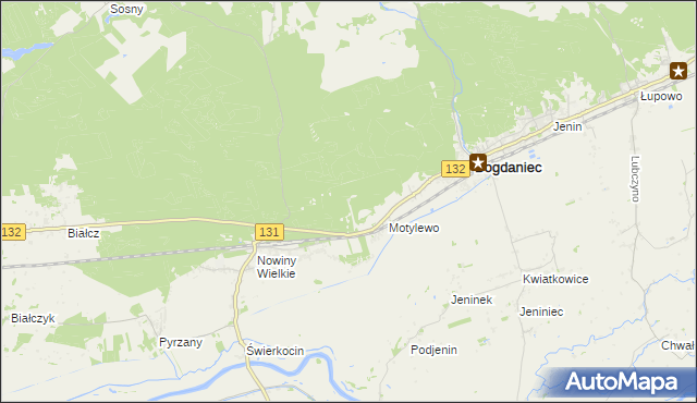 mapa Motylewo Leśniczówka, Motylewo Leśniczówka na mapie Targeo