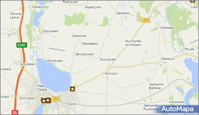 mapa Murczynek, Murczynek na mapie Targeo