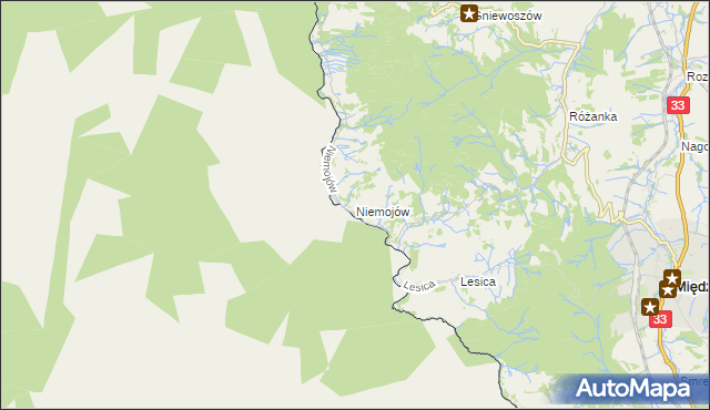 mapa Niemojów, Niemojów na mapie Targeo