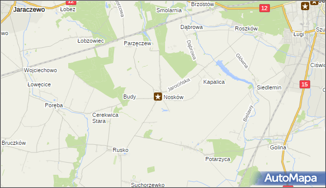 mapa Nosków, Nosków na mapie Targeo