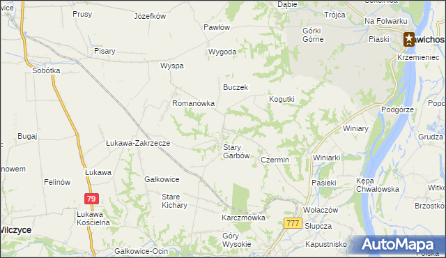 mapa Nowy Garbów, Nowy Garbów na mapie Targeo