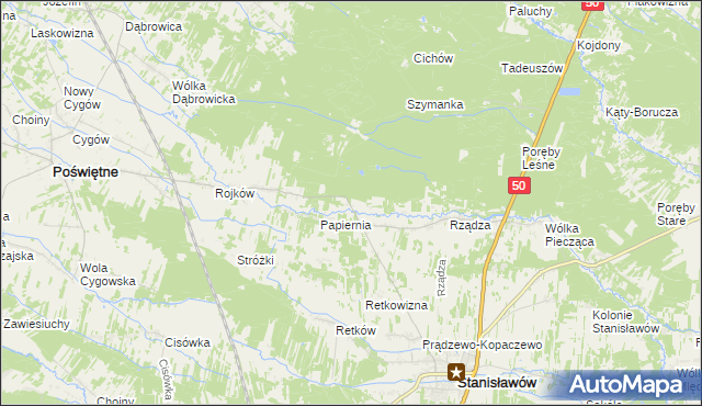 mapa Ołdakowizna, Ołdakowizna na mapie Targeo