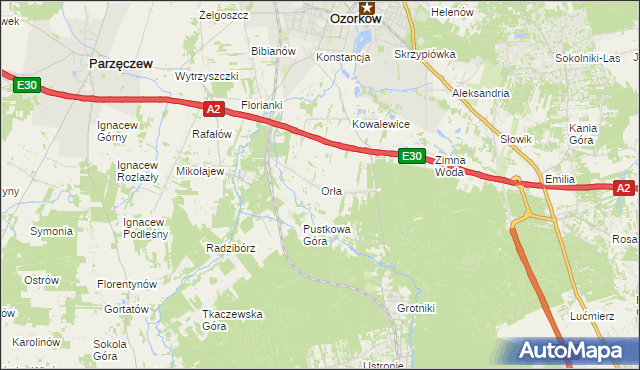 mapa Orła, Orła na mapie Targeo