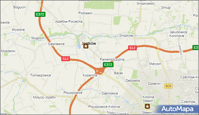 mapa Panieńszczyzna, Panieńszczyzna na mapie Targeo