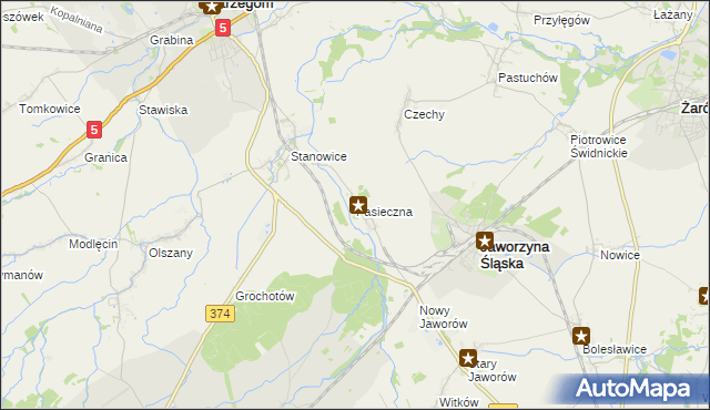 mapa Pasieczna, Pasieczna na mapie Targeo