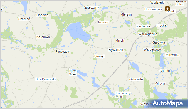 mapa Płowęż, Płowęż na mapie Targeo