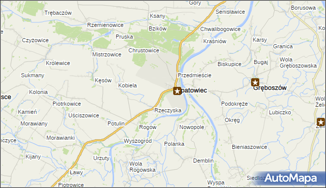 mapa Podskale gmina Opatowiec, Podskale gmina Opatowiec na mapie Targeo