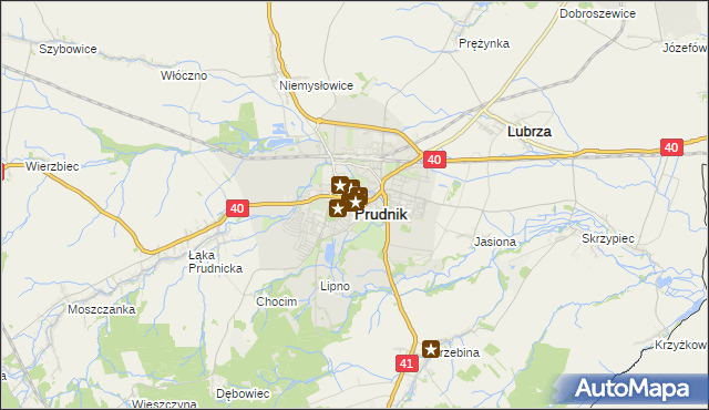 mapa Prudnik, Prudnik na mapie Targeo