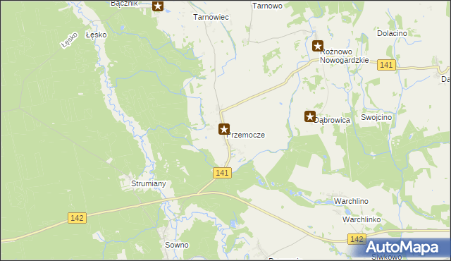 mapa Przemocze, Przemocze na mapie Targeo