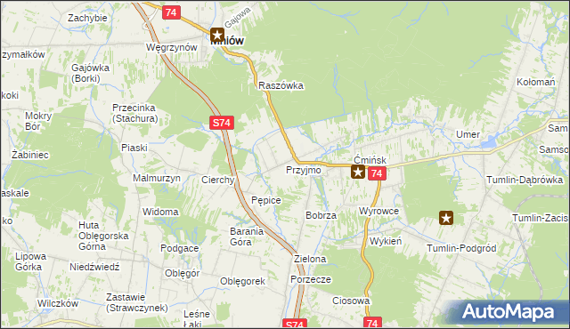 mapa Przyjmo, Przyjmo na mapie Targeo