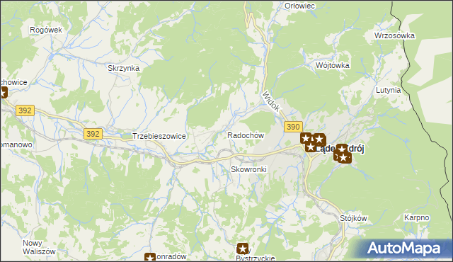 mapa Radochów, Radochów na mapie Targeo
