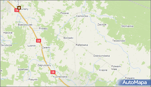 mapa Rafałówka, Rafałówka na mapie Targeo